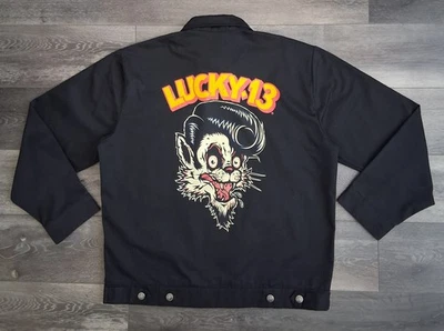 Lucky 13 Black Regular Size Coats, Jackets & Vests for Men for