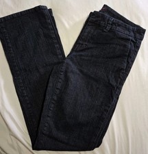 Tommy Hilfiger Women's Size 6 Blue Bootcut Dark Wash Cotton Blend Denim Trousers