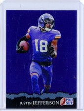 2025 Leaf Pro Set Metal JUSTIN JEFFERSON Vikings Purple Refractor Base 7/15