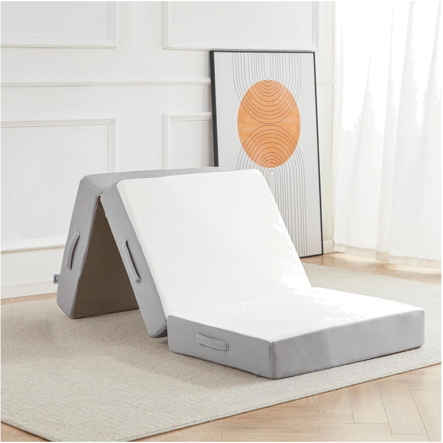 Luxurious 6-Inch Folding Memory Foam Mattress - Portable & Breathable Comfort
