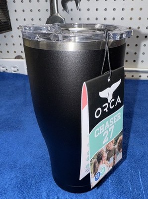 ORCA Chaser 27oz Stainless Steel Tumbler, Black , Brand New
