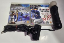 Sony PlayStation Move Bundle PS3 Motion Controller PS EYE Camera Bundle W/ Games