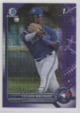 2022 Bowman Chrome Prospects Mega Box Purple Mojo Refractor Estiven Machado 0a6