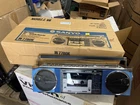 Vintage Boombox SANYO M7780k Radio Cassette Player UNTESTED MISSING POWER SUPPLY