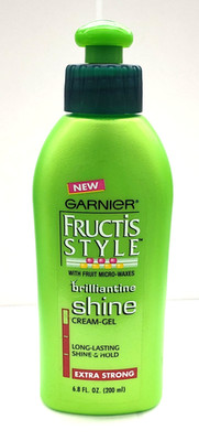 NEW Garnier Fructis Style Brilliantine SHINE Cream Gel EXTRA STRONG 6.8 FL.OZ