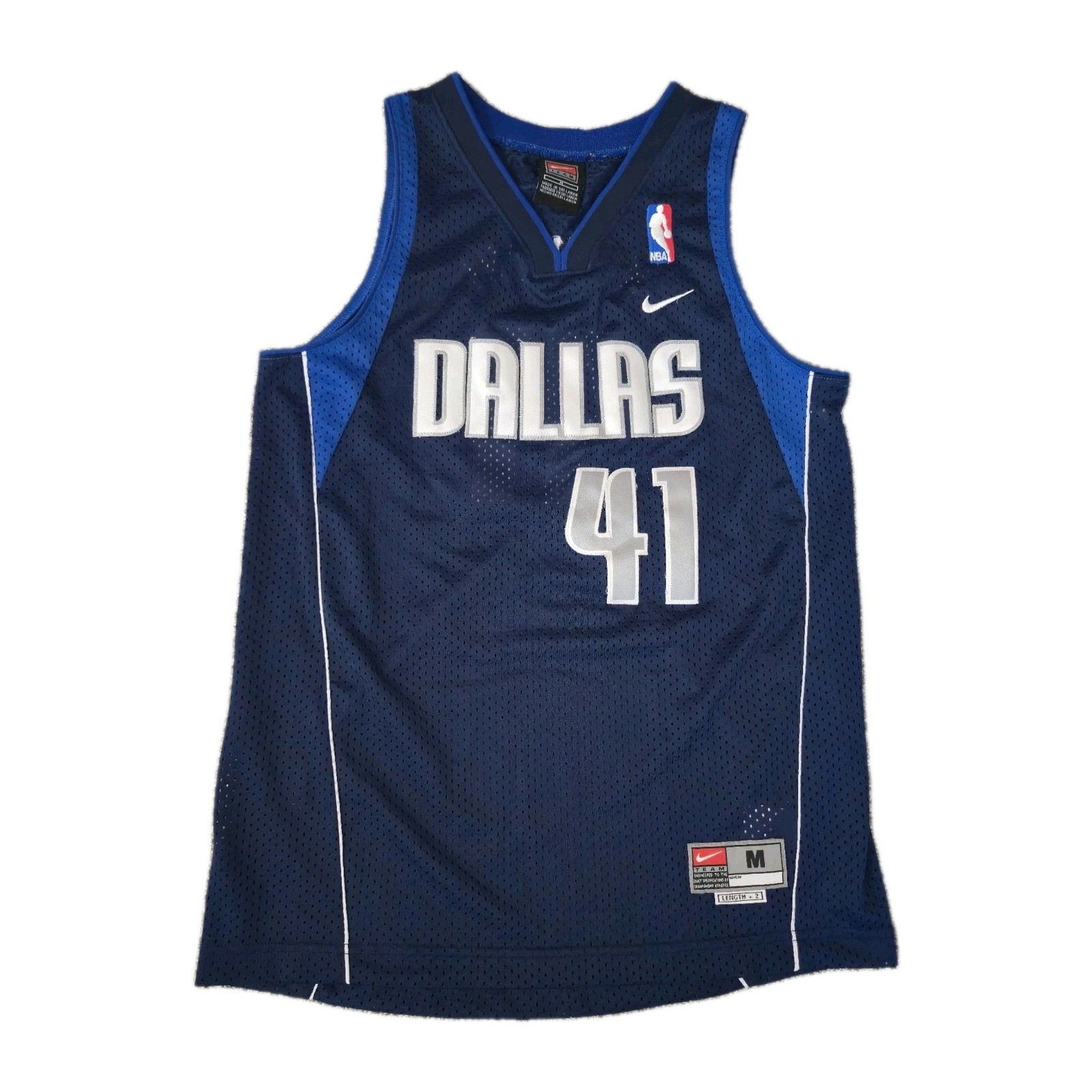 Nike Team Dirk Nowitzki Dallas Mavericks Jersey Youth Size M +2