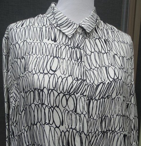 Marina RINALDI 100% silk long sleeve shirt Size Plus 22 - Picture 2 of 9