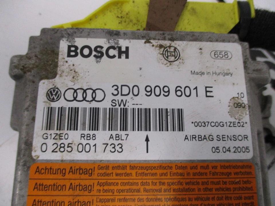 2004 2005 Porsche Cayenne módulo de controle de airbag ID 3D0909601E FABRICANTE DE EQUIPAMENTO ORIGINAL - Imagem 3 de 3