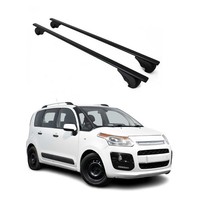 DachträGer GrundträGer FüR Citroen C3 SchräGheck 2008-2017 75Kg Stahl Schwarz 2X