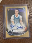 2025-26 Bowman Chrome Ryan Kalkbrenner RC Gold Mojo Auto Jersey Number /50
