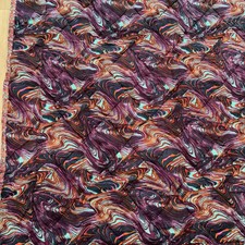 FUTON COMPANY THROW 86” x 64” Cotton Quilted Blanket Abstract Ethnic