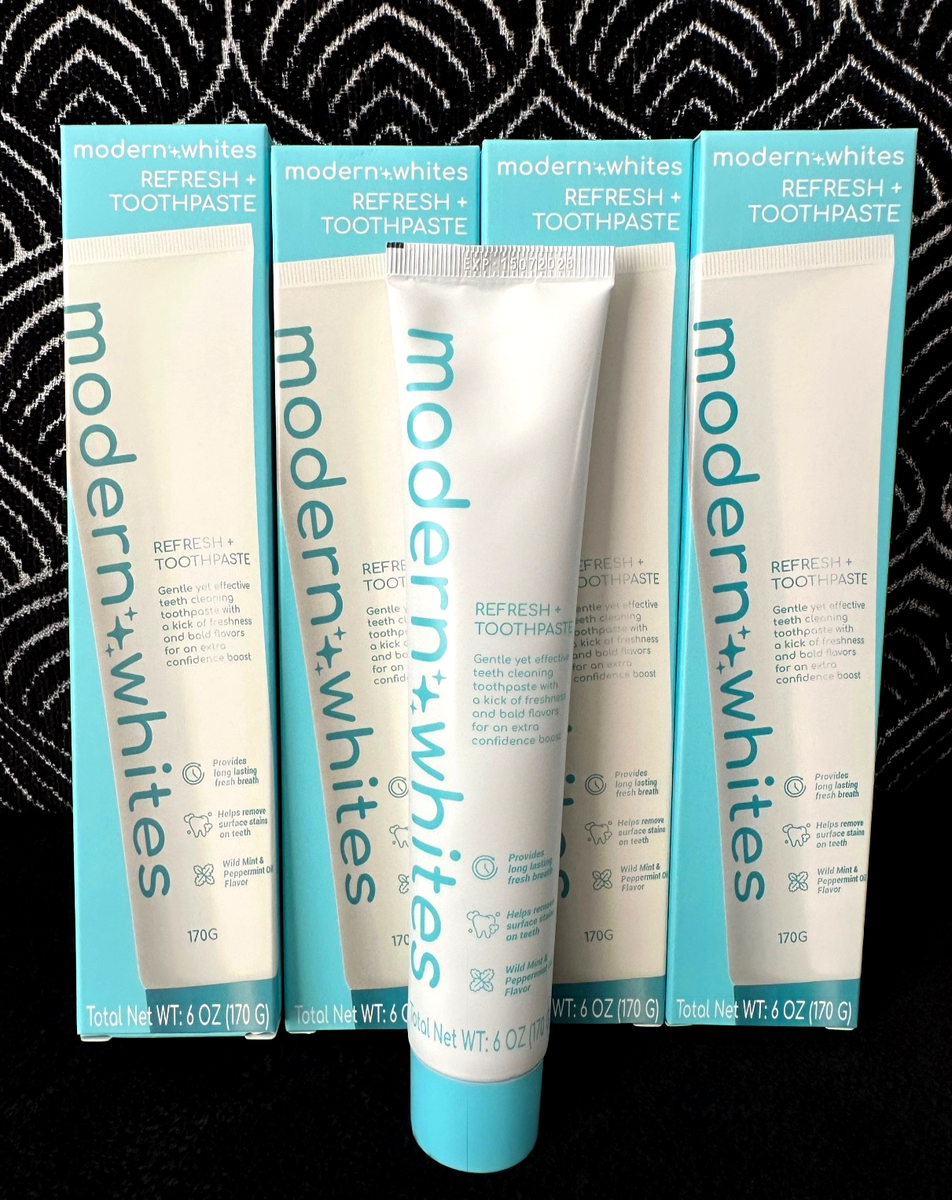 🌺4pk MODERN WHITES REFRESH WILD MINT PEPPERMINT TOOTHPASTE