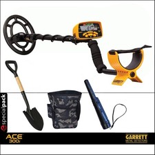 METAL DETECTOR ACE 300i GARRETT INCLUSI PINPOINTER PALA MARSUPIO