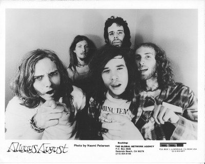 80s Jazz Rock Psych Funk SST Records ALWAYS AUGUST B&W 8x10 Publicity PHOTO