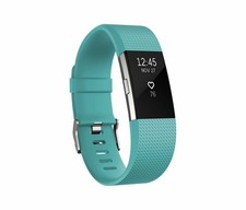 Fitbit Charge 2 Heart Rate Monitor Fitness Tracker Wristband - Teal Large