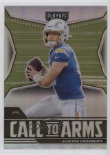 2021 Panini Playoff Call to Arms Silver Prizm Justin Herbert #CA-JHE 1l3r
