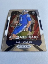 2021 Panini Prizm Draft Picks - All-American Zach Wilson #182 Silver Prizm (RC)