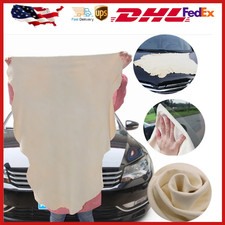Car Cleaning Cloth Chamois Leather Washing Absorbent Drying Shammy Towel US