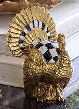 Mackenzie Childs Gold Mini Turkey