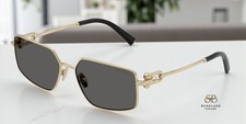 TIFFANY TF3111 6021S4 Pale Gold Dark Grey 58 mm Unisex Sunglasses