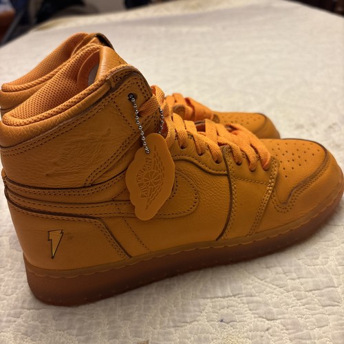 Nike Air Jordan 1 Retro High "Gatorade Orange Peel" Sneakers GS Taglia 6Y/W8 2017 - Foto 5 di 24
