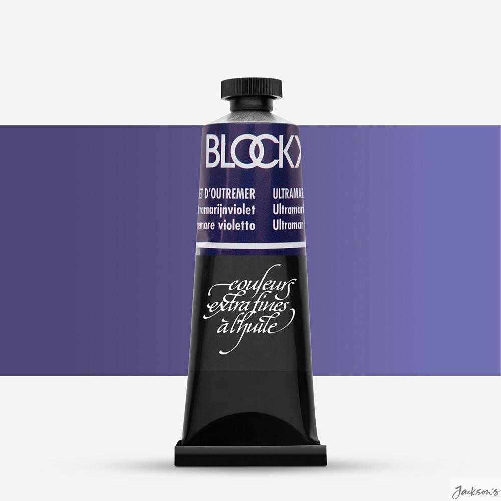 Blockx Oil Paint Poppyseed Oil 35ml Ultramarine Violet Artist Colour