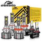 For Toyota Tundra 2007-2013 Combo 6X 6500K LED Headlight Hi/Lo + Fog Light Bulbs
