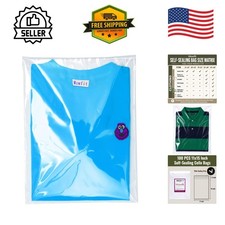 Versatile 100 Count 11x15 Clear Poly Bags for Apparel Artwork Storage