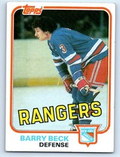 1981-82 Topps #3 Barry Beck New York Rangers