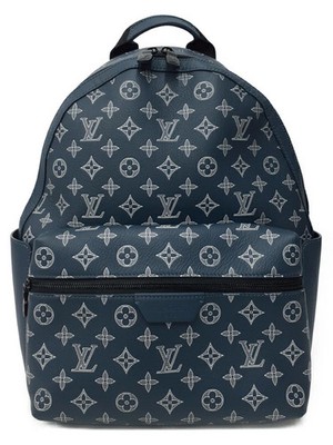 Louis Vuitton Monogram Shadow Discovery Backpack PM M24760 Rucksack Blau Weiß