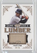 2021 Leaf Lumber Game Used Lumber 24/25 Fred Lynn #GUL-35 7xr
