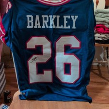 Saquon Barkley Signed New York Giants Blue Jersey #26 JSA Authenticated