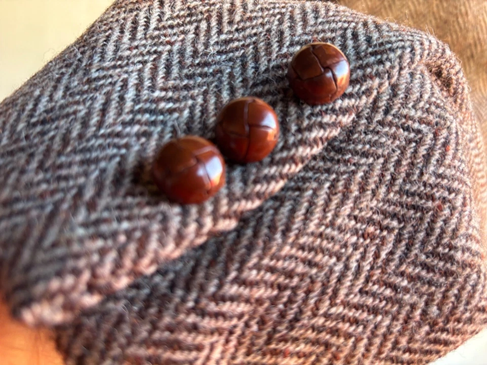 ⭐️ CHAQUETA ABRIGO DEPORTIVO DE LANA TWEED STAFFORD HARRIS 4O CORTA ⭐️ Foto 3 de 4