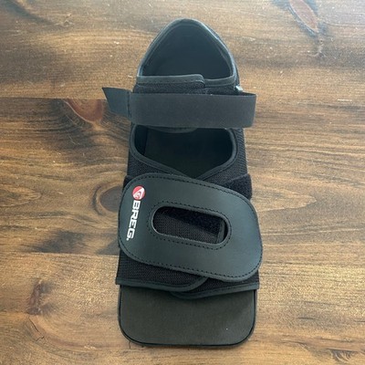 Breg Black Medical Walking Boot Square Toe Post-Op Fracture Recovery Adult Size