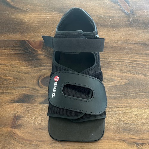 Breg Black Medical Walking Boot Square Toe Post-Op Fracture Recovery Adult Size