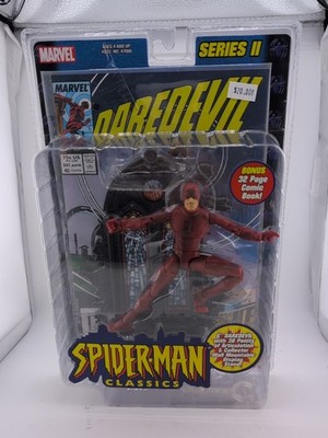 未開封★デアデビル/クラシックシリーズ２、TOYBIZ、SPIDER-MAN 2001 Toy Biz Marvel Spider-Man Classics Serie II DAREDEVIL W