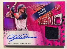 2025 Topps Pristine Dylan Crews RC Popular Demand Pink Refractor 2/15 Auto Relic