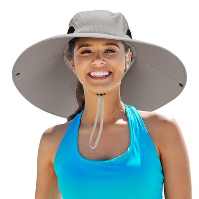 Super Wide Brim Sun Hat UPF 50+ Waterproof Bucket Hat for Fishing Camping