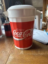 Coca Cola Plastic Pitcher 5.5 Cups faded on one side