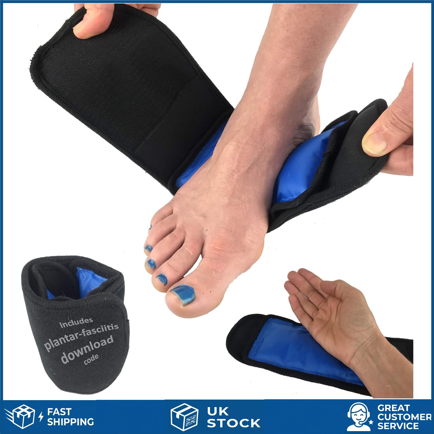 Versatile Hot Cold Gel Ice Pack Wrap for Injuries and Pain Relief 1 Pack