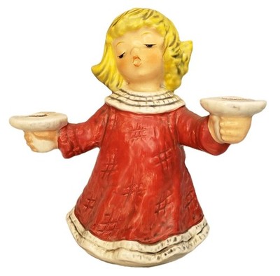 RARE Goebel Hummel Angel W Germany Double Candle Holder Candleholder 42 006 16