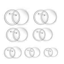 DIY Clothing Badges Blanks Transparent Acrylic Badge Button Blanks