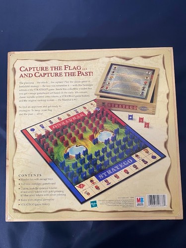 Stratego Nostalgia Games Series Wood Box Edition Milton Bradley 2002-Complete - Picture 8 of 8
