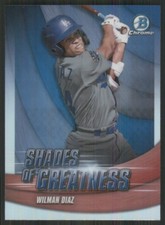 2022 Bowman Chrome Shades of Greatness #SG-25 Wilman Diaz Dodgers 436