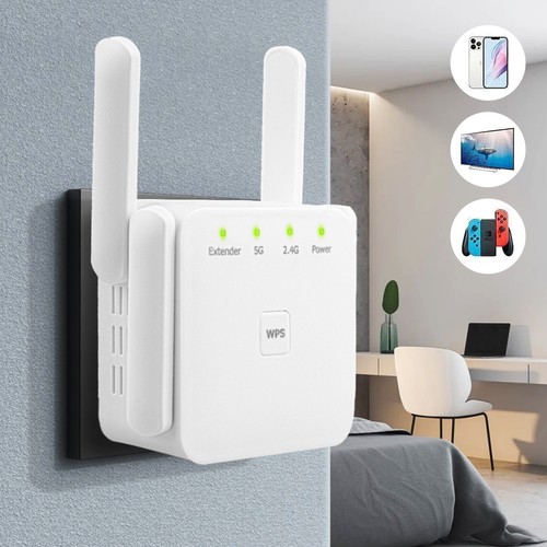 1200Mbps Wifi Long Range Extender Booster Repeater Signal Amplifier Dual Band - Afbeelding 2 van 21