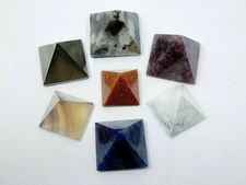 182.55 Cts Natural Seven Chakra Seven Pyramids Gemstone lot, Healing Crystals