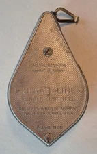 Vintage Irwin Strait-Line Chalk Line Reel Plumb Bob Blue Chalk Made in USA