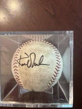 Autographed Game Used Baseball Kirk Gibson Alan Trammell Lou Whitaker Parrish