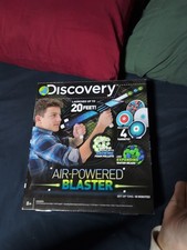 Discovery Air-Powered Blaster includes 4 Targets, Glowing Foam Pellets...