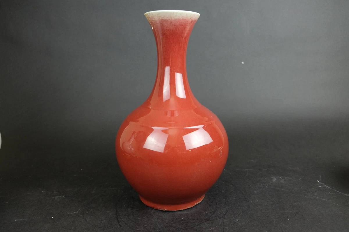 红色古董原始1800年以前中国古董花瓶| eBay